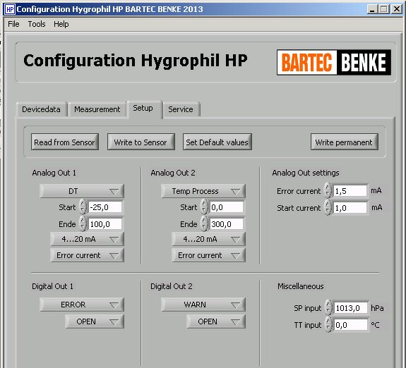Parametrizační a ovládací software