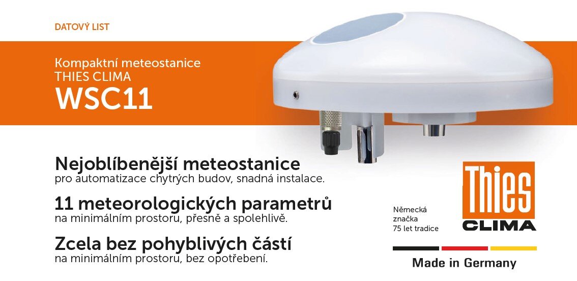 THIES CLIMA: Kompaktní meteostanice WSC 11