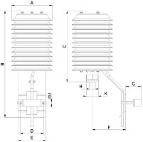 Varianta s aktivní ventilací, větrání pomocí ventilátoru